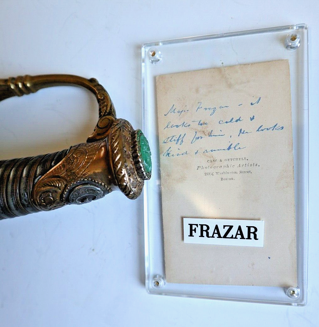 CIVIL WAR SWORD PRESENTED TO BRIGADIER GENERAL FRAZAR 13 NY 104TH COLORED TROOPS