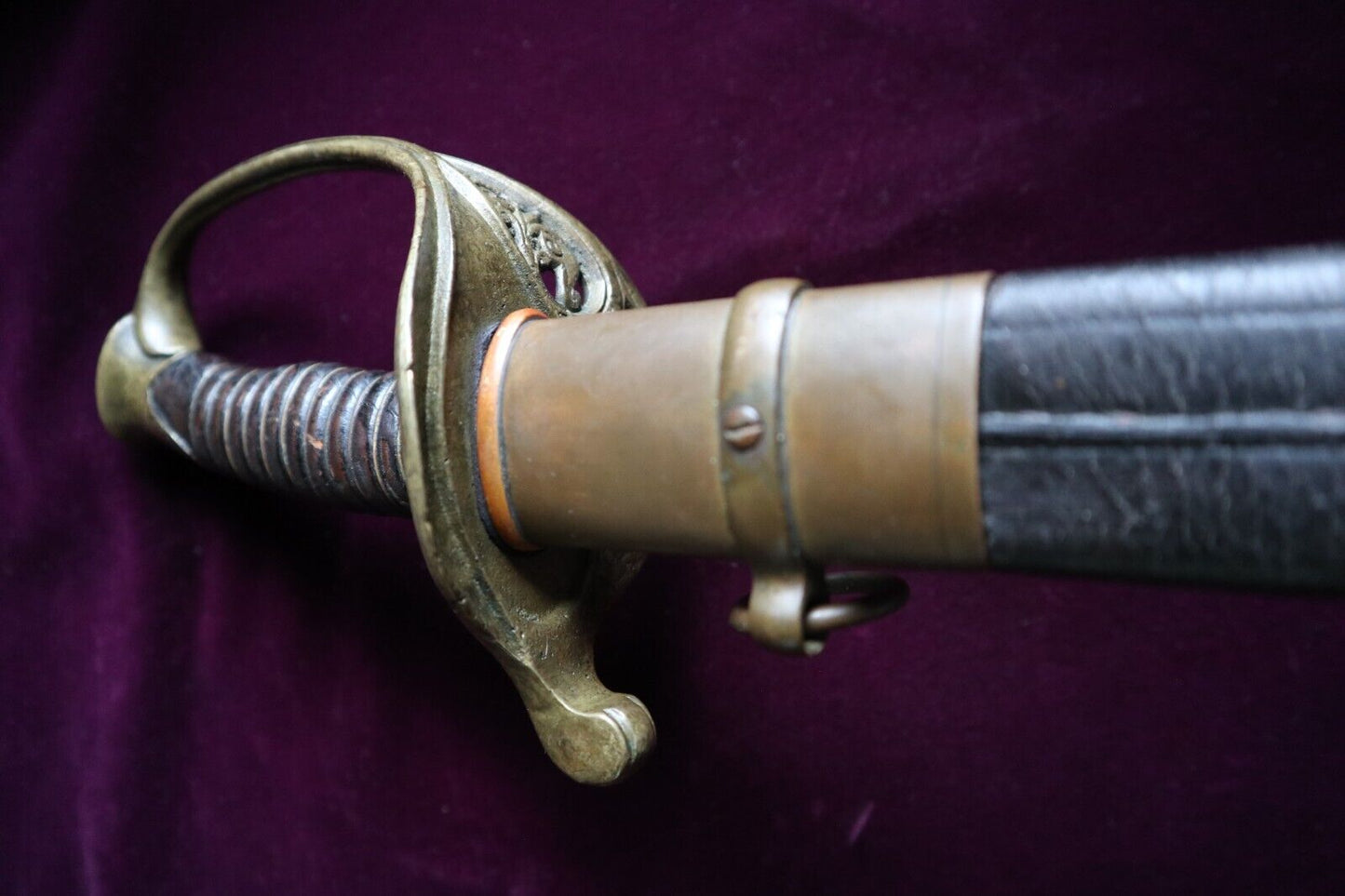 CIVIL WAR CONFEDERATE DUFILHO NEW ORLEANS LOUISIANA FOOT OFFICER SWORD