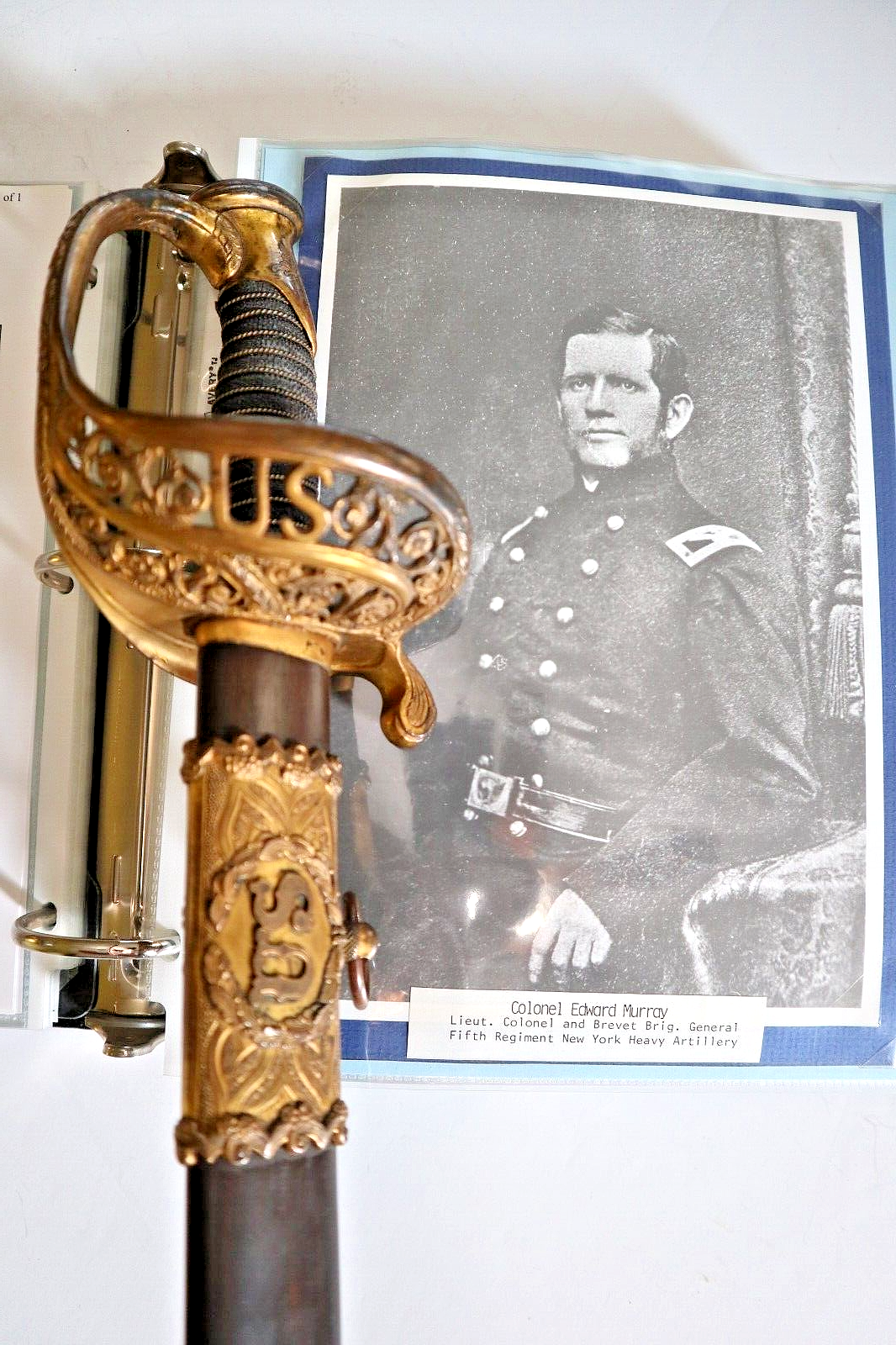 CIVIL WAR SWORD PRESENTED TO BRIGADIER GENERAL EDWARD MURRAY 5TH NY REGIMENT