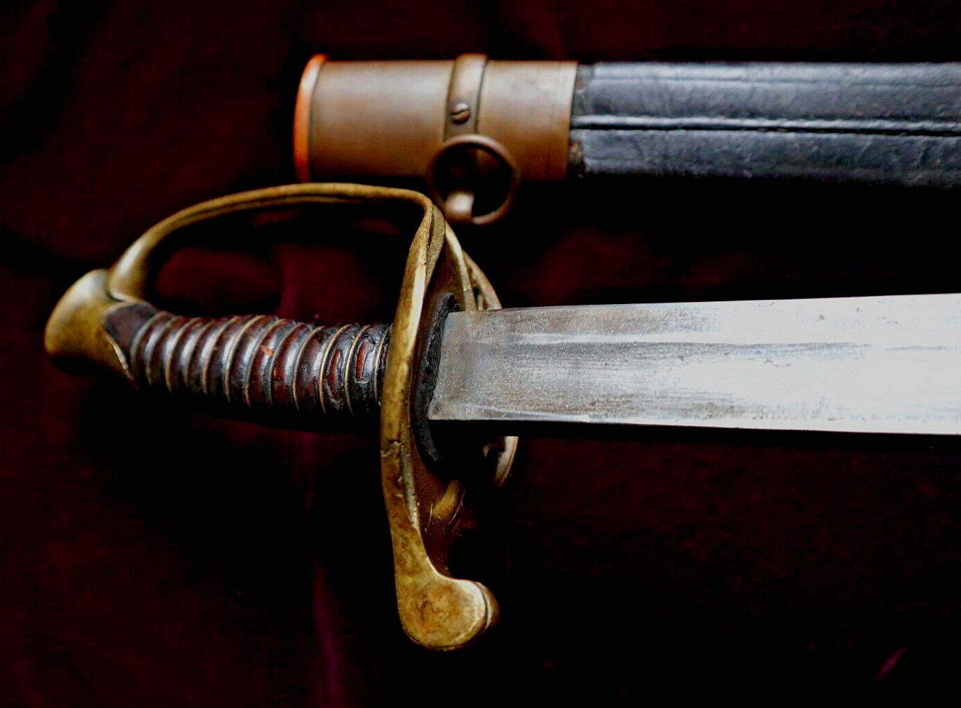 CIVIL WAR CONFEDERATE DUFILHO NEW ORLEANS LOUISIANA FOOT OFFICER SWORD