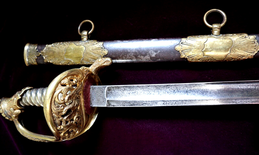 CIVIL WAR SWORD OWNED BY DR COOPER TREATED CONFEDERATE PRESIDENT JEFFERSON DAVIS