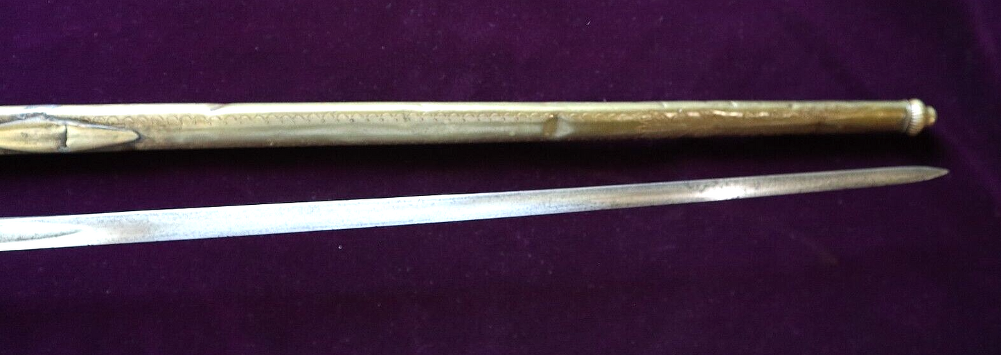 AMERICAN MEXICAN WAR CIVIL WAR MILITIA SO CAROLINA INDIAN PRINCESS SWORD C 1845