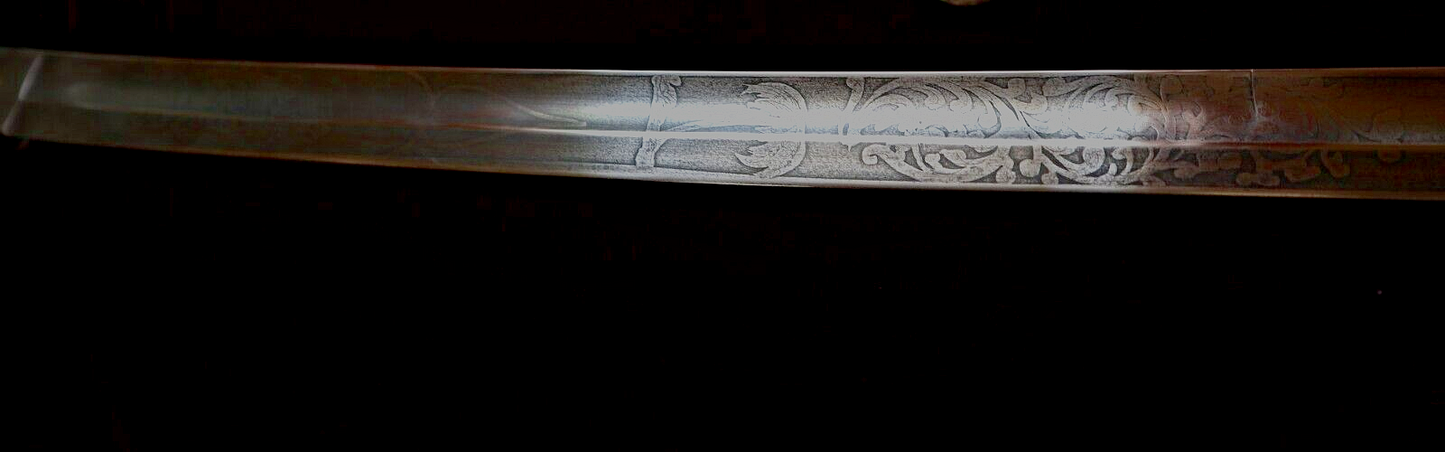 CIVIL WAR CONFEDERATE ENGLISH BLOCKADE SWORD W PALMETTO TREE SO CAROLINA 3 KNOWN