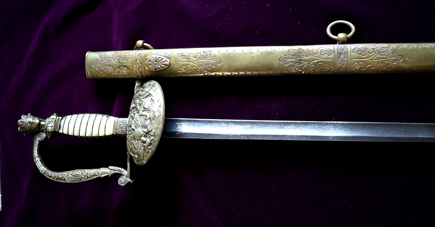 AMERICAN MEXICAN WAR CIVIL WAR MILITIA SO CAROLINA INDIAN PRINCESS SWORD C 1845