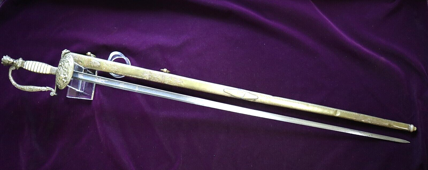 AMERICAN MEXICAN WAR CIVIL WAR MILITIA SO CAROLINA INDIAN PRINCESS SWORD C 1845