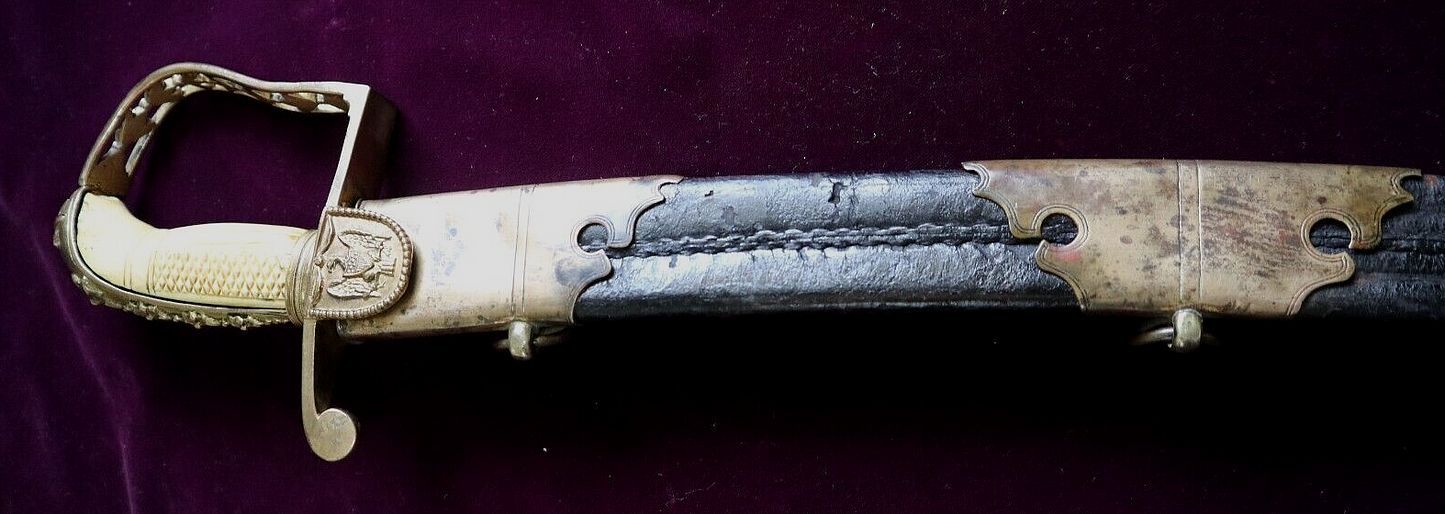 AMERICAN MEXICAN WAR EARLY CIVIL WAR HIGH RANKING OFFICER SWORD C 1835 BEZDEK