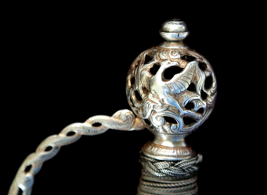 FRENCH INDIAN WAR AMERICAN REVOLUTIONARY SILVER HILT W EAGLE ON POMMEL C 1760