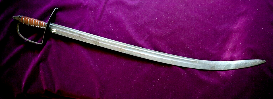 FRENCH INDIAN WAR REVOLUTIONARY WAR AMERICAN MADE WITH HS LATTIMER SWORD CA 1760