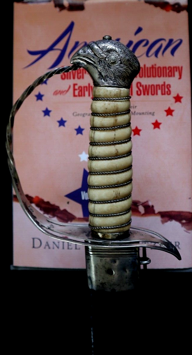 AMERICAN REVOLUTIONARY WAR EAGLE HEAD SILVER HILT BY WALRAVEN SWORD PUBLISHED