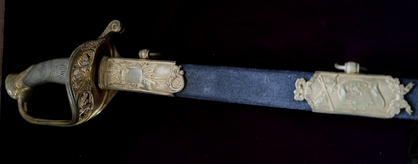 CIVIL WAR SILVER HILT WILLIAM HORSTMANN PRESENTATION GRADE FOOT OFFICER SWORD