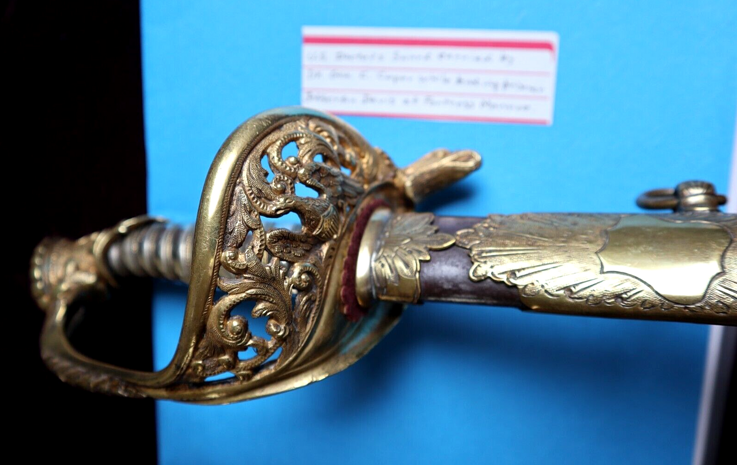 CIVIL WAR SWORD OWNED BY DR COOPER TREATED CONFEDERATE PRESIDENT JEFFERSON DAVIS