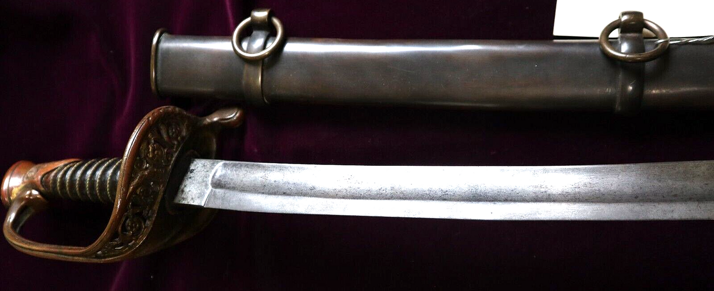 CIVIL WAR CONFEDERATE LEECH & RIGDON FOOT OFFICER SWORD R E NEVILLE COLLECTION