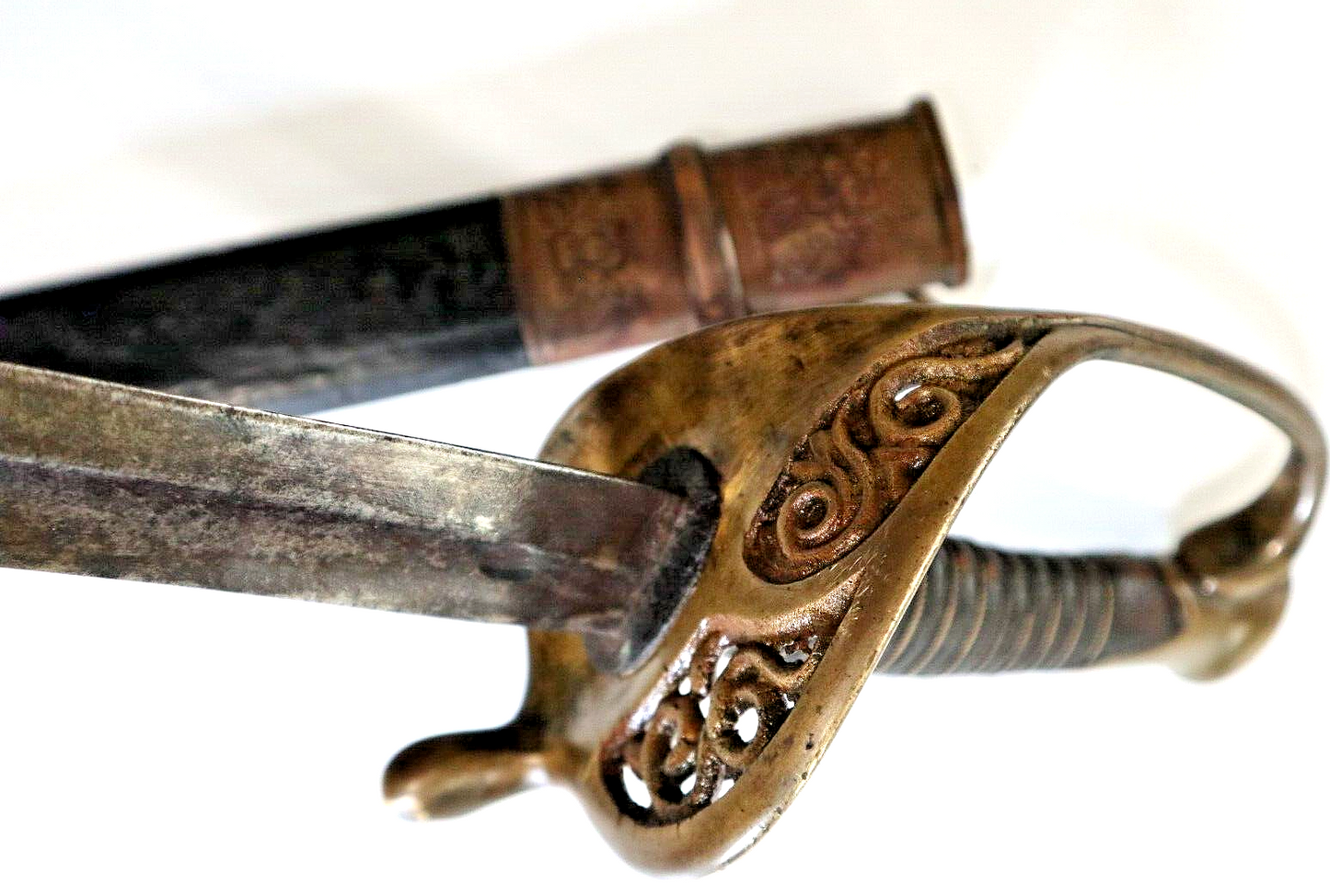 CIVIL WAR CONFEDERATE A.H DE WITT SNAKES IN THE GUARD GEORGIA FOOT OFFICER SWORD