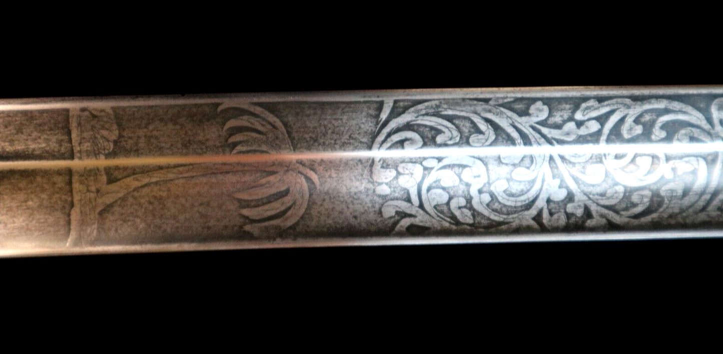 CIVIL WAR CONFEDERATE ENGLISH BLOCKADE SWORD W PALMETTO TREE SO CAROLINA 3 KNOWN