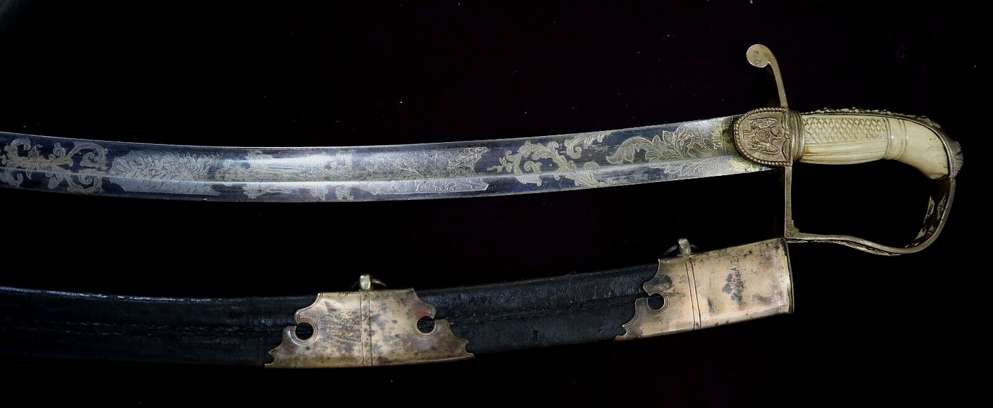 AMERICAN MEXICAN WAR EARLY CIVIL WAR HIGH RANKING OFFICER SWORD C 1835 BEZDEK