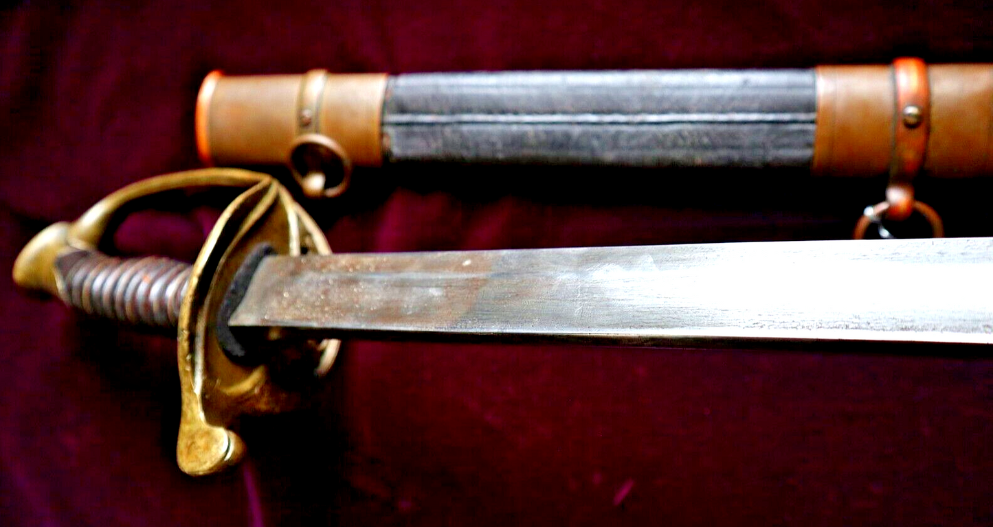 CIVIL WAR CONFEDERATE DUFILHO NEW ORLEANS LOUISIANA FOOT OFFICER SWORD