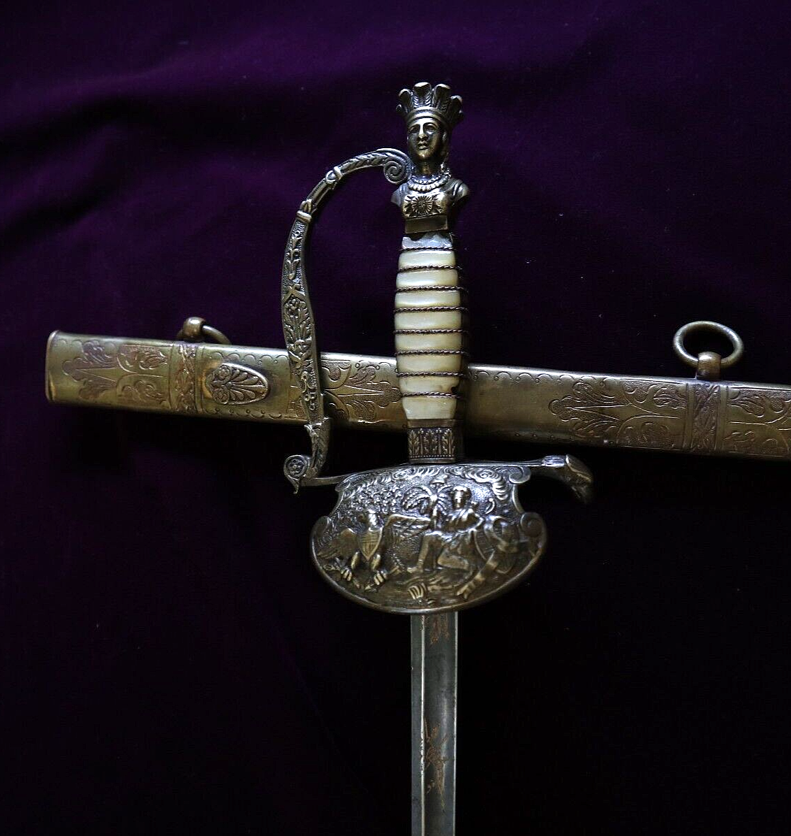 AMERICAN MEXICAN WAR CIVIL WAR MILITIA SO CAROLINA INDIAN PRINCESS SWORD C 1845