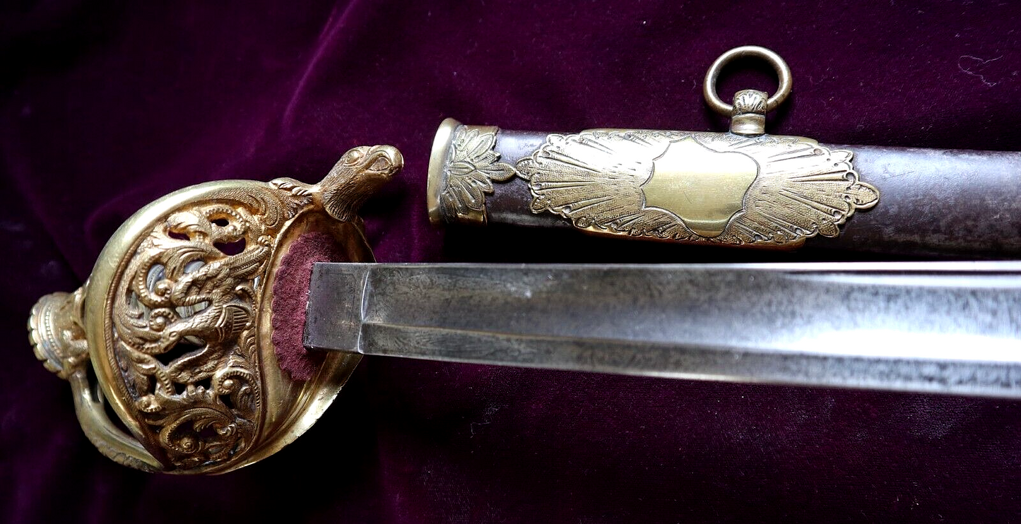 CIVIL WAR SWORD OWNED BY DR COOPER TREATED CONFEDERATE PRESIDENT JEFFERSON DAVIS