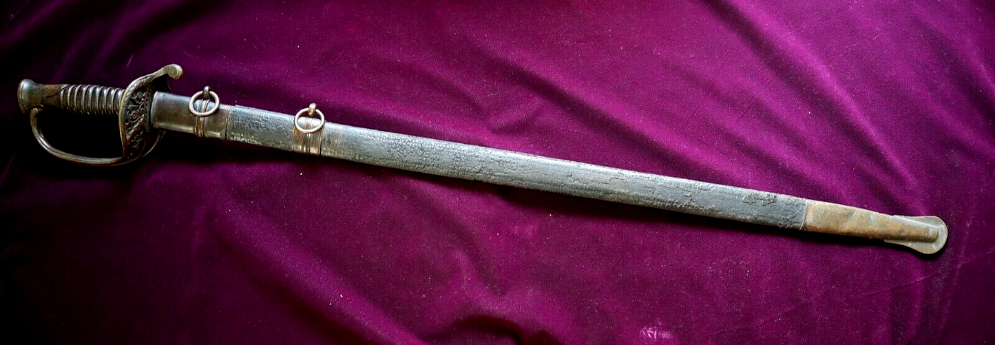 CIVIL WAR CONFEDERATE THOMAS GRISWOLD NEW ORLEANS LOUISIANA SWORD SIGNED BLADE