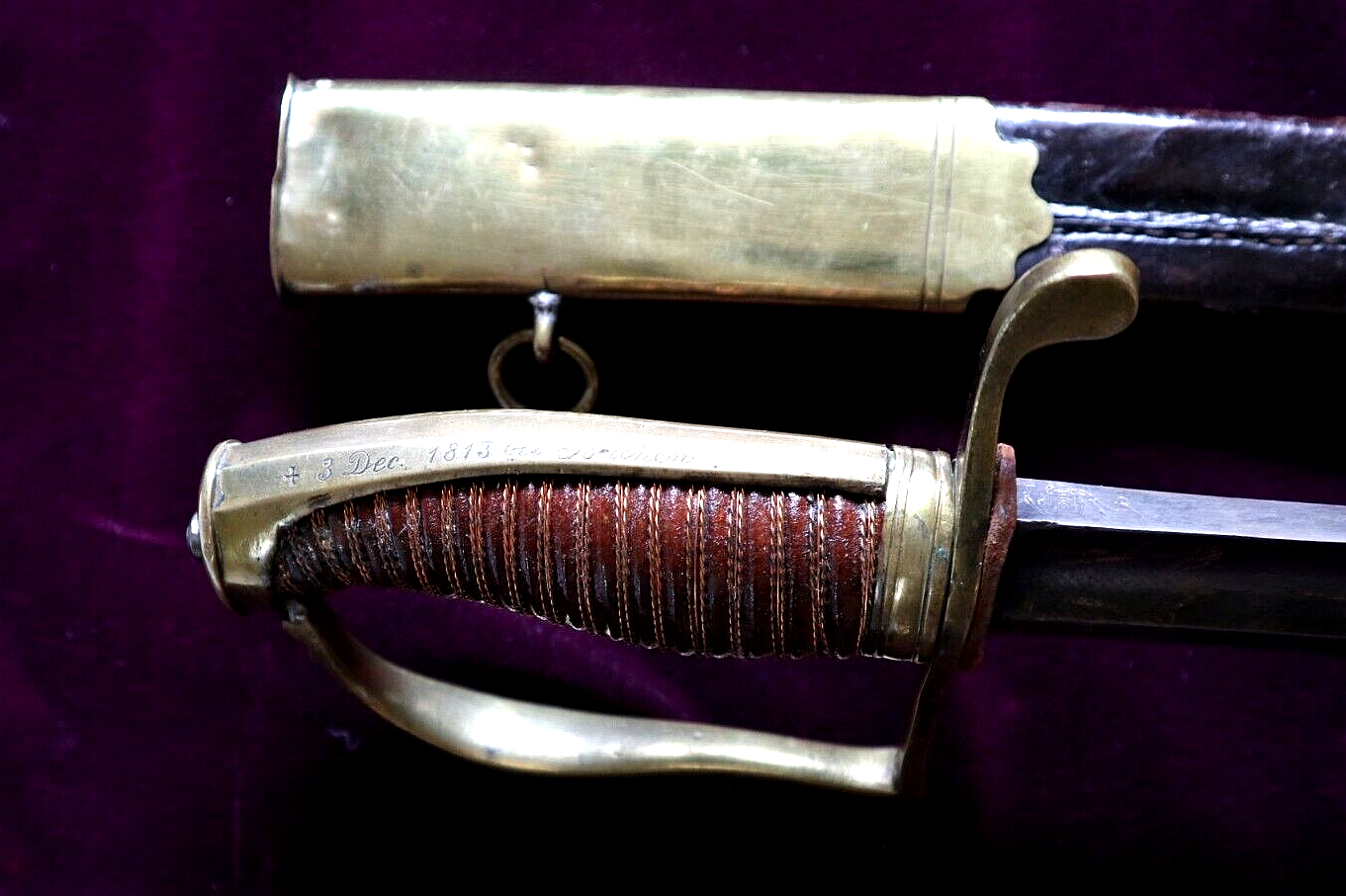 NAPOLEONIC SWORD INSCRIBED TO LIUT ADOLF VON HODENBERG IST BATT DUKE WELLINGTON