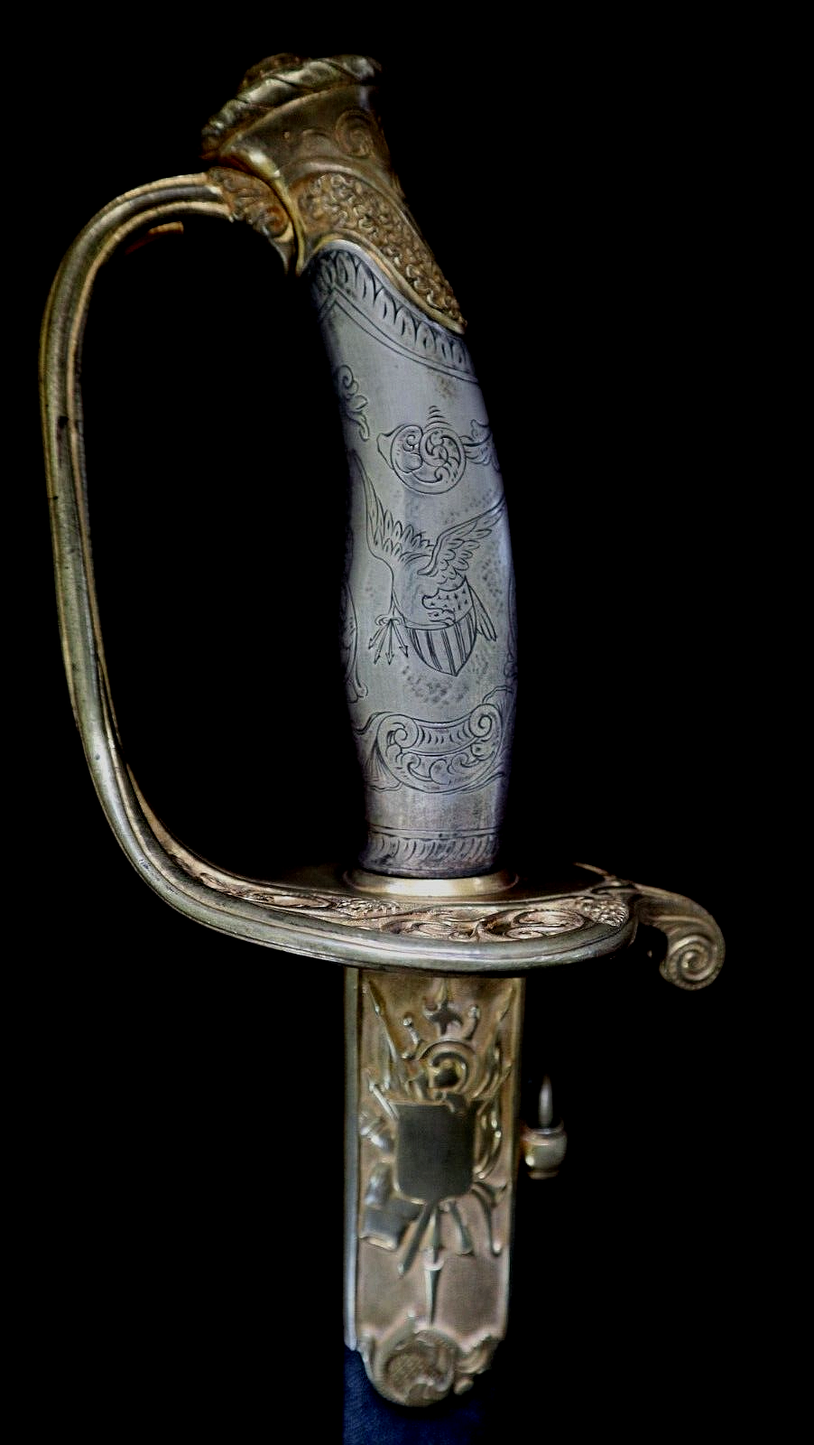 CIVIL WAR SILVER HILT WILLIAM HORSTMANN PRESENTATION GRADE FOOT OFFICER SWORD