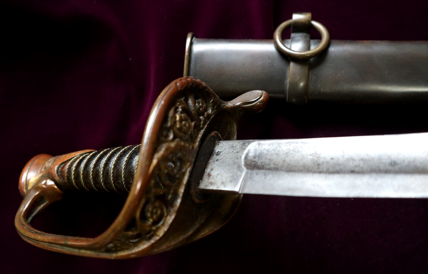 CIVIL WAR CONFEDERATE LEECH & RIGDON FOOT OFFICER SWORD R E NEVILLE COLLECTION