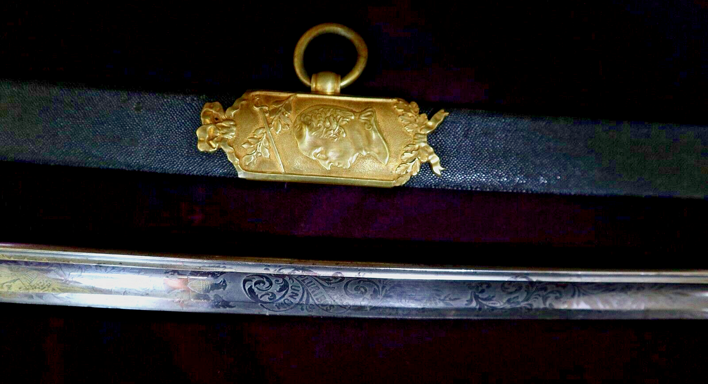 CIVIL WAR SILVER HILT WILLIAM HORSTMANN PRESENTATION GRADE FOOT OFFICER SWORD