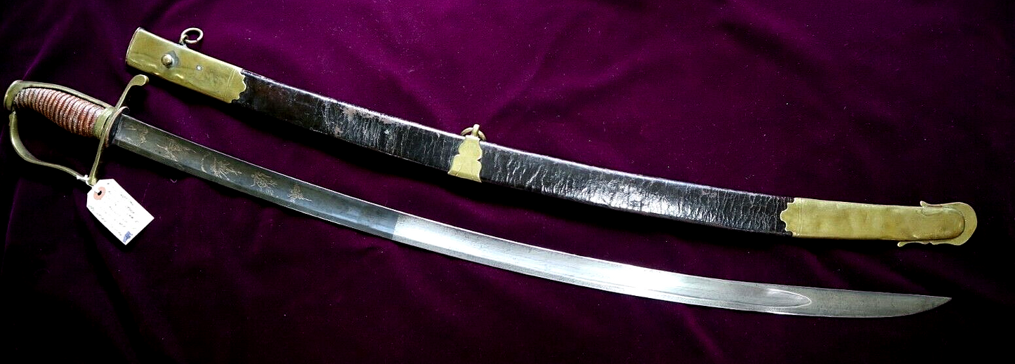 NAPOLEONIC SWORD INSCRIBED TO LIUT ADOLF VON HODENBERG IST BATT DUKE WELLINGTON