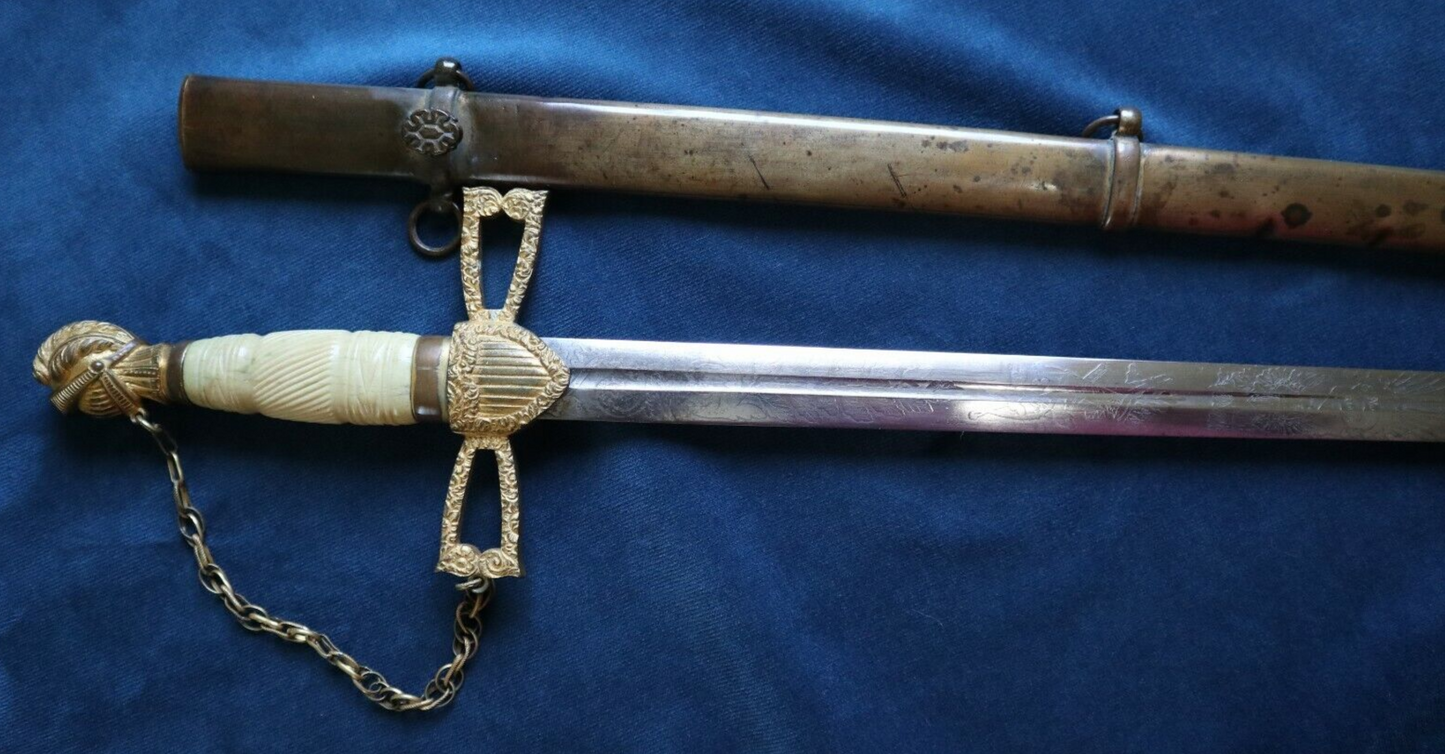 AMERICAN MEXICAN WAR CIVIL WAR HIGH GRADE UNMARKED AMES MILITIA SWORD