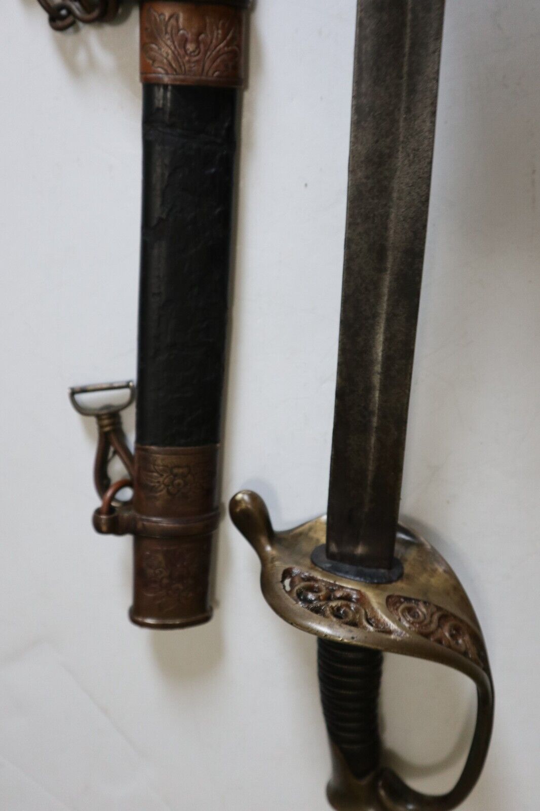 CIVIL WAR CONFEDERATE A.H DE WITT SNAKES IN THE GUARD GEORGIA FOOT OFFICER SWORD