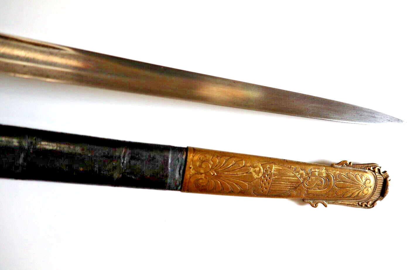 CIVIL WAR AMES FOOT OFFICER SWORD PRESENTED TO CAPTAIN JAMES H WADE