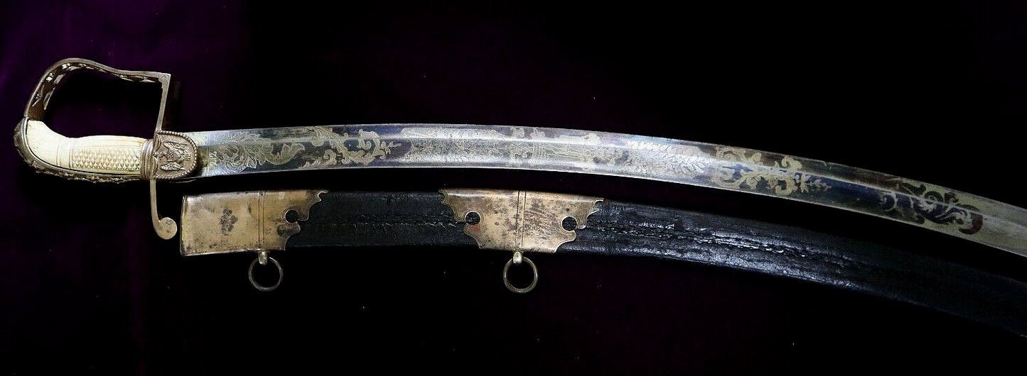 AMERICAN MEXICAN WAR EARLY CIVIL WAR HIGH RANKING OFFICER SWORD C 1835 BEZDEK