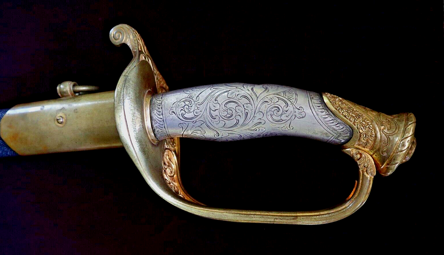 CIVIL WAR SILVER HILT WILLIAM HORSTMANN PRESENTATION GRADE FOOT OFFICER SWORD