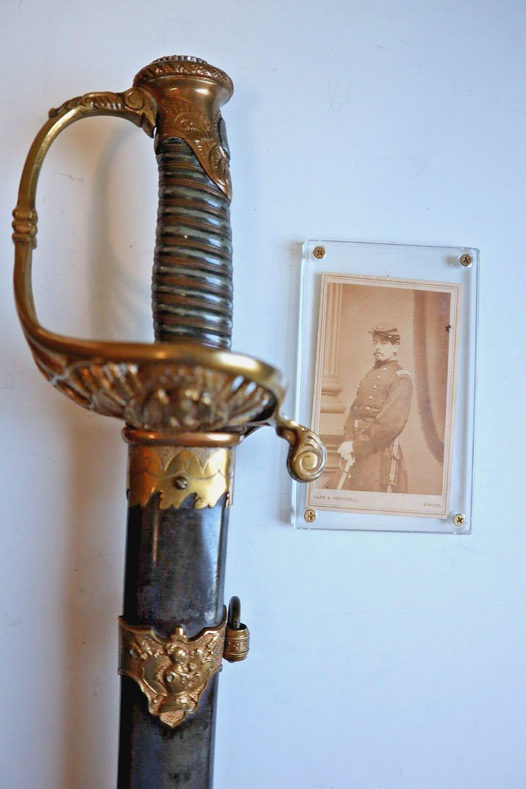 CIVIL WAR SWORD PRESENTED TO BRIGADIER GENERAL FRAZAR 13 NY 104TH COLORED TROOPS