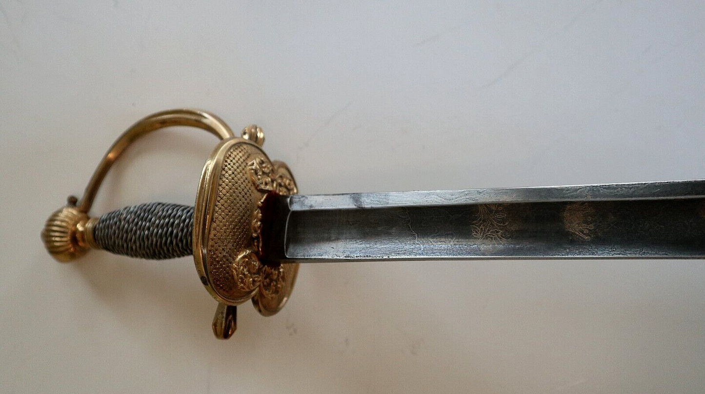 REVOLUTIONARY WAR, NAPOLEONIC WARS, FRENCH EUROPEAN HIGH OFFICER SWORD CA 1780