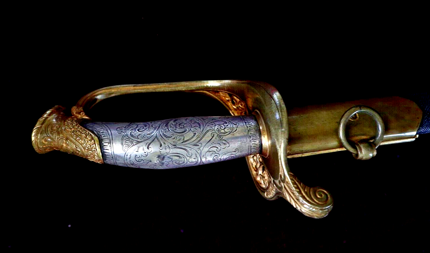 CIVIL WAR SILVER HILT WILLIAM HORSTMANN PRESENTATION GRADE FOOT OFFICER SWORD