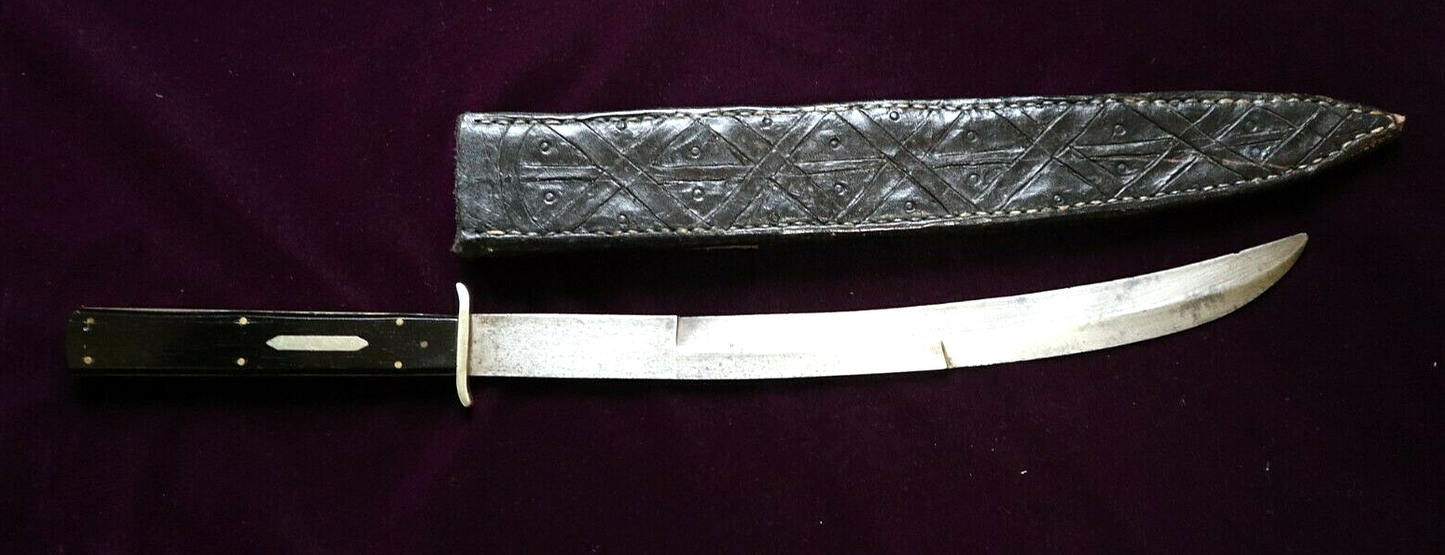 MEXICAN WAR CIVIL WAR SAMUEL JACKSON BOWIE KNIFE EBONY & SILVER GRIP NOT SWORD