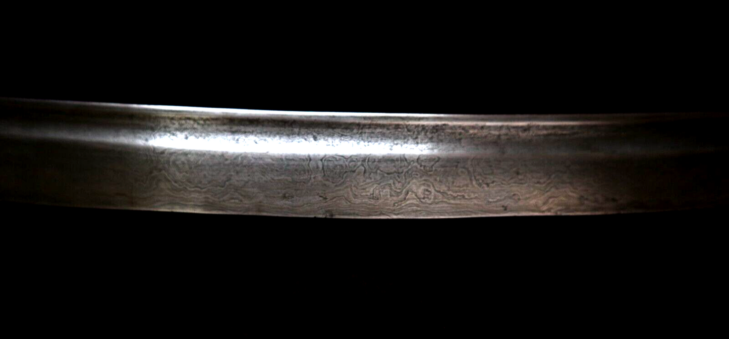NAPOLEONIC FRENCH LION HEAD HIGH OFFICER GRAND ARMEE SWORD DAMASCUS BLADE