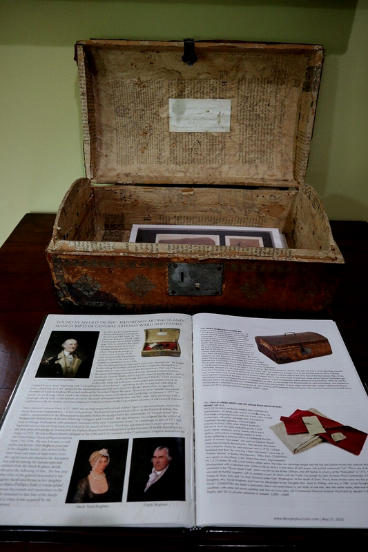 REVOLUTIONARY WAR 2ND IN COMMAND GENERAL ARTEMAS WARD OWNED TRUNK BOX NOT SWORD